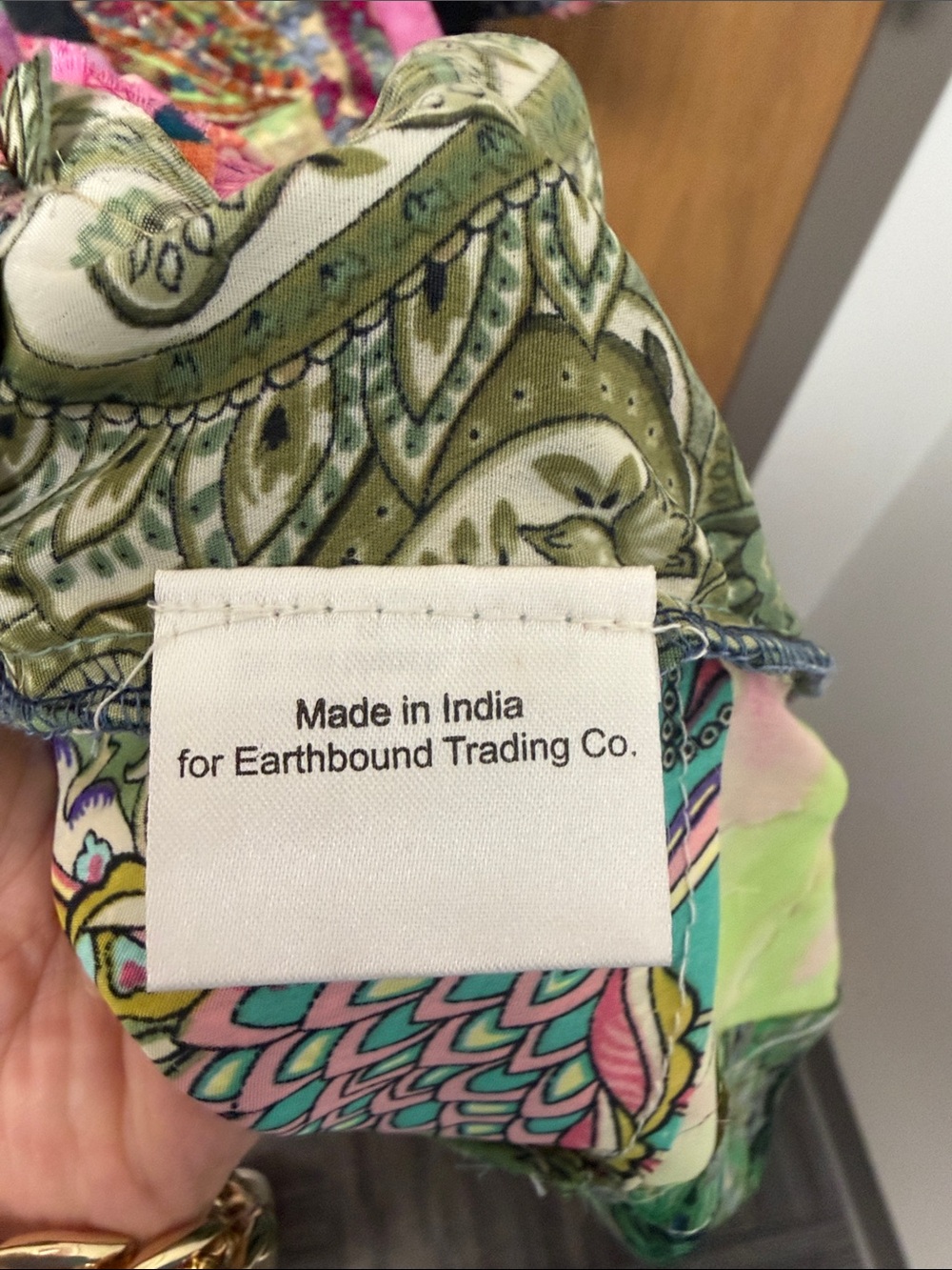 NWT Earthbound Trading Co. Patchwork Colorful Satin Boho Kimono Jacket Duster - Picture 3 of 10